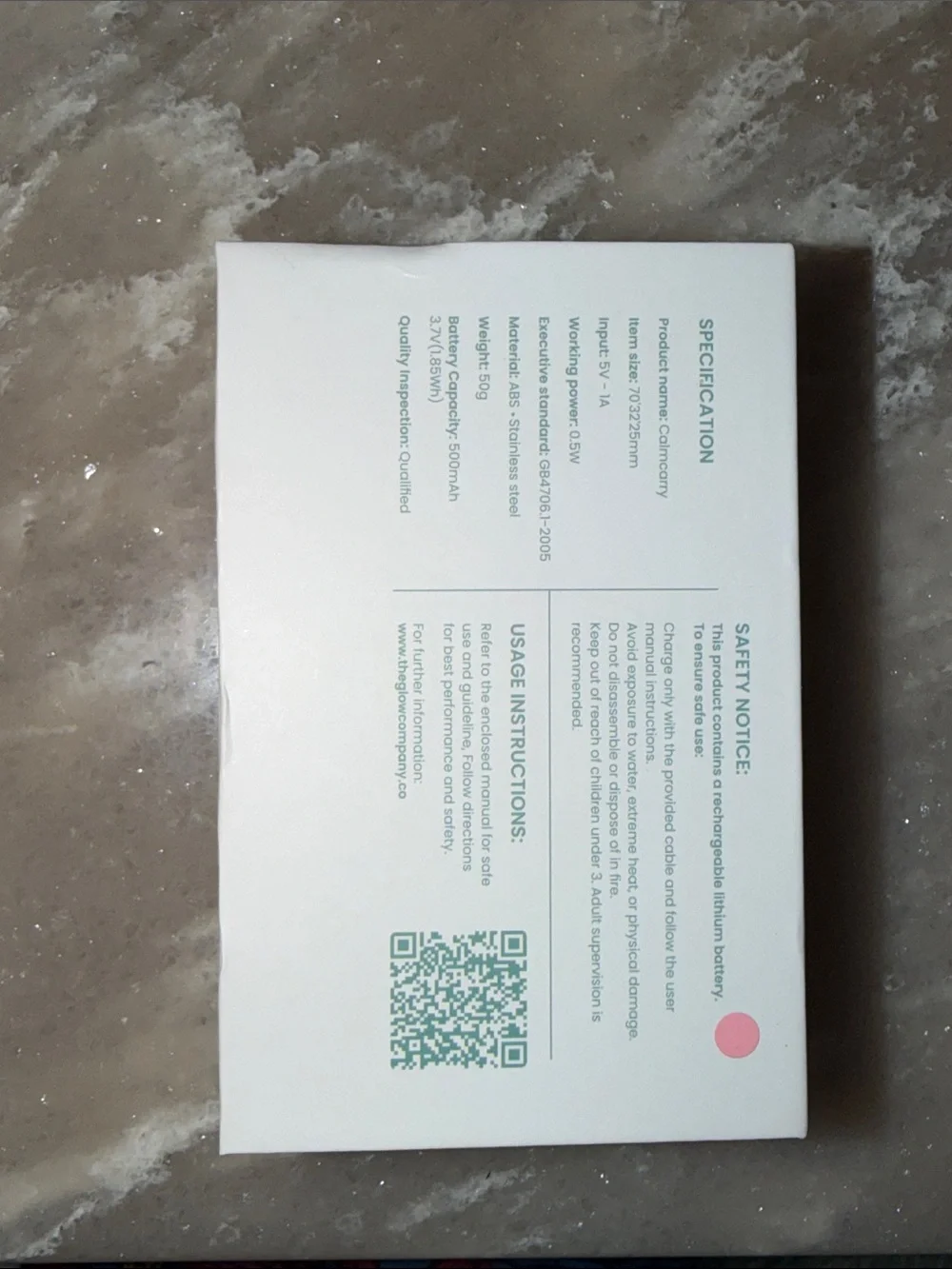 CalmCarry Pink Microcurrent Device